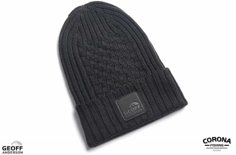 Geoff Anderson Wizwool ULF Black czapka wędkarska