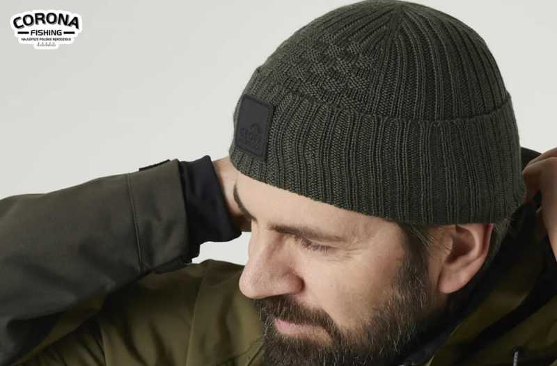 ciepła czapka Geoff Anderson Wizwool Ulf Green