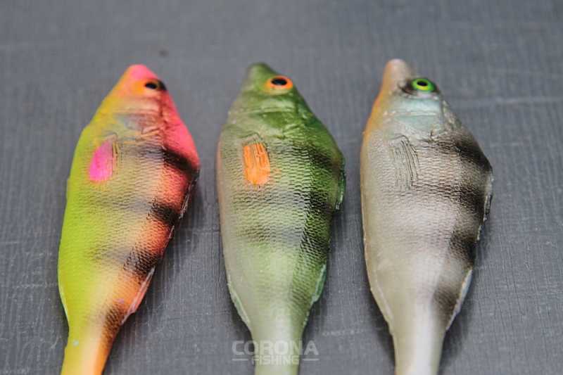 przynęta gumowa okoń hand made