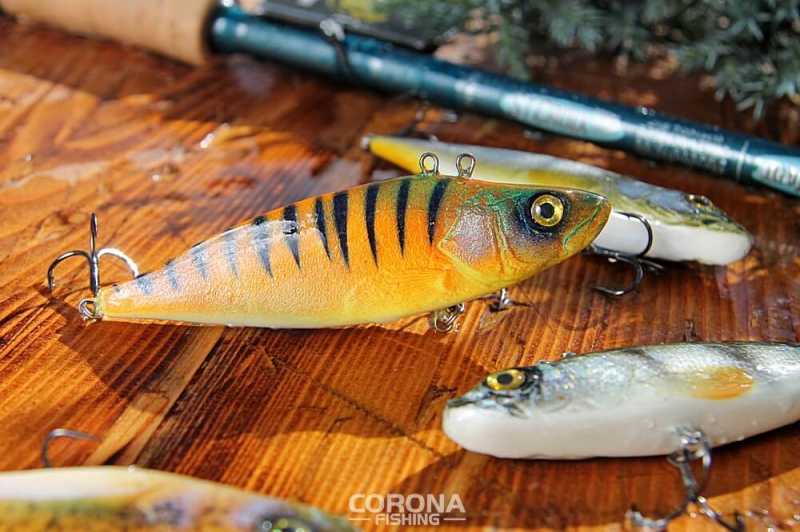 przynęty wertykalne woblery