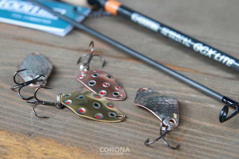 błystki wahadłowe na pstrąga